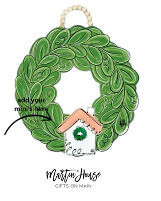 Wreath Door Hanger w/Mini - DK Designs