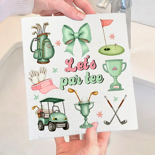 Let's par-tee Eco-friendly dishcloth