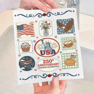 250th Anniversary Eco-Friendly dishcloth