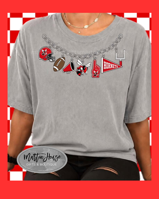 Hornets Charm Tee - Granite