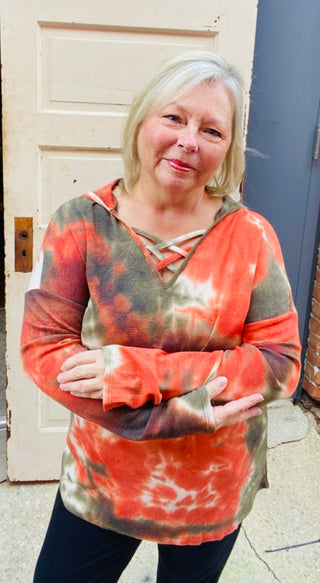 Fall Vibe Tie-Dye Pullover