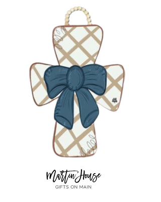 Mocha Cross Door Hanger - DK Designs