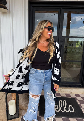 Halloween Cloud Cardigan - Ghost