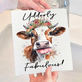 Udderly Fabulous Eco-Friendly dishcloth