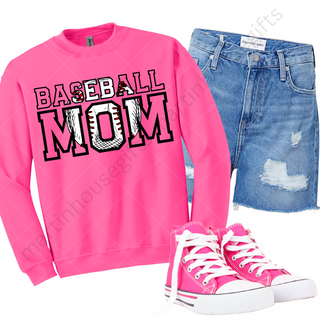 Mom Baseball - Pink