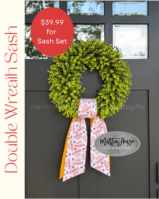Kansas City KC Wreath Sash