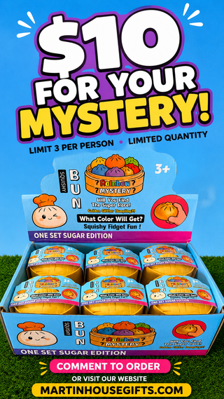 Rainbow Mystery Bun Squishy