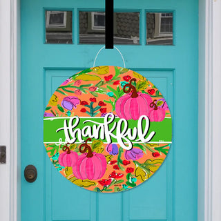 Pumpkin Pop Thankful Hanger/Garden Flag