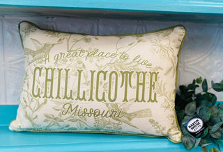 Chillicothe Missouri Pillow - Sage