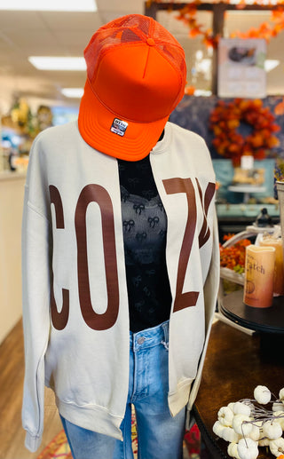 Cozy Sweatshirt Cardigan