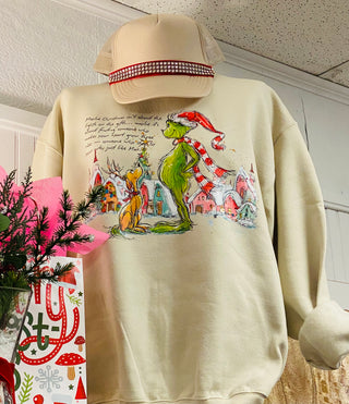 The Green Guy & Max Christmas Sweatshirt