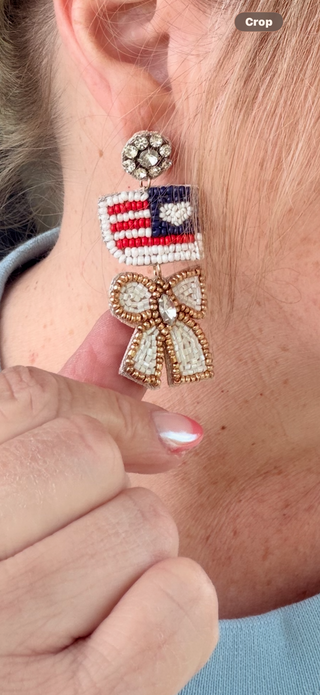Flag Earrings
