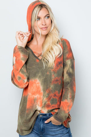 Fall Vibe Tie-Dye Pullover