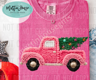 Pink Truck Faux Yarn Tee
