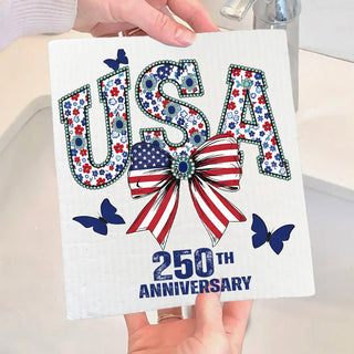 USA 250th Anniversary Eco-Friendly dishcloth