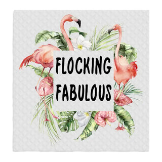 Flocking Fabulous Eco-friendly dishcloth