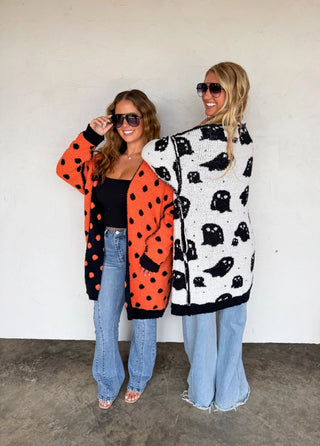 Halloween Cloud Cardigan - Polka Dot