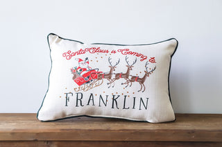 Santa Claus is Coming  - Personalized Pillow