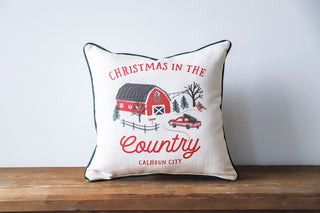 Christmas in the Country - Personalized Pillow