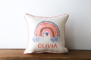 Rainbow Name - Personalized Pillow