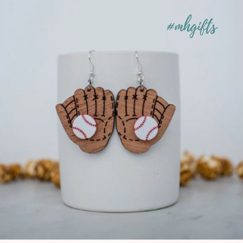 Baseball & Glove Earrings