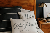 Est. Name  - Personalized Pillow
