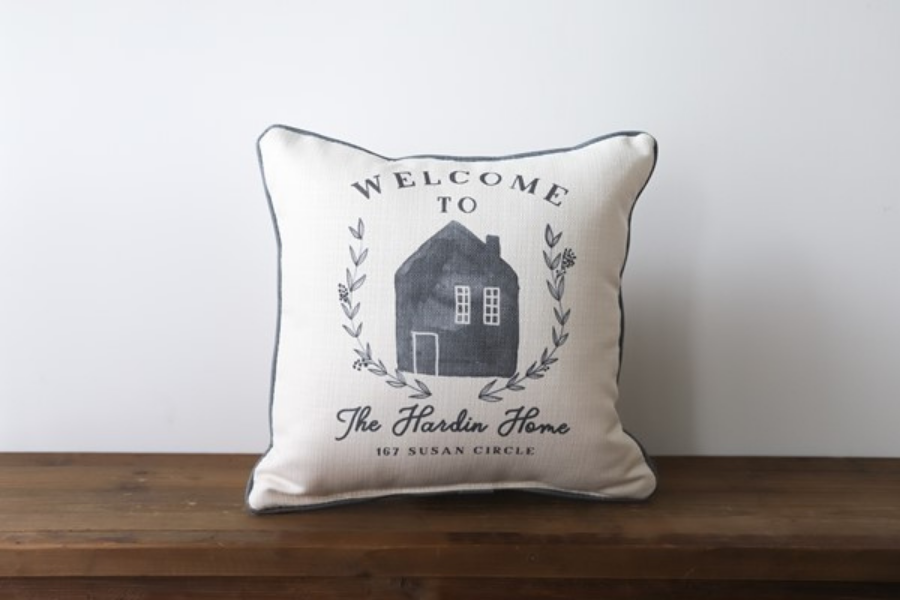 Welcome to Home - Personalized Pillow