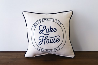 Lake House Name  - Personalized Pillow