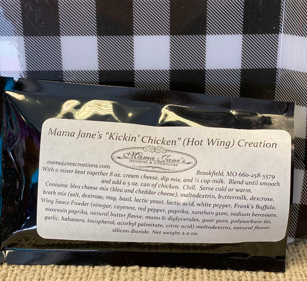 Mama Jane's Kickin Chicken Hot Wing Creation