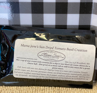 Mama Jane's Sun Dried Tomato Basil Creation
