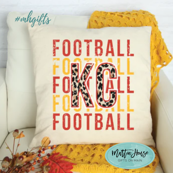 KC Football Pillow